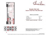 Sheridan Towers 28 sqm Studio Unit layout plan